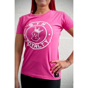  Ladies Loud and Proud T-Shirt - Pink with White Print  